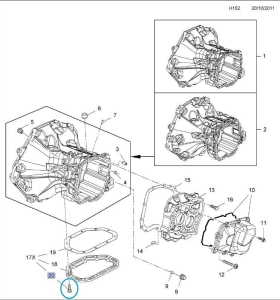 Śruba pokrywy mechanizmu różnicowego F17