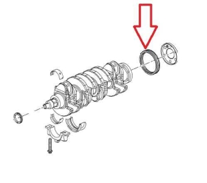 Uszczelniacz wału korbowego opel