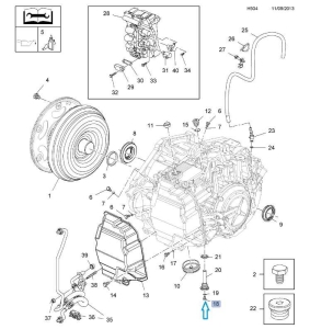 Śruba, kontroli poziomu oleju 