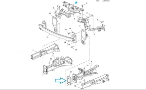 Płyta zaczepowa Corsa E
