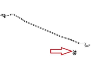 Uchwyt pręta podtrzymującego maskę