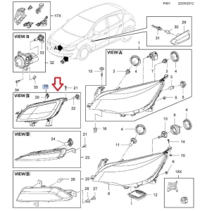 Kierunkowskaz prawy Astra J do 2013r.