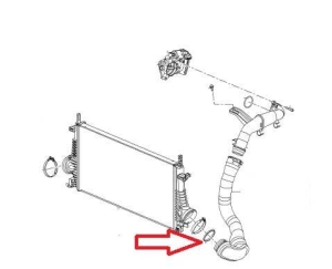 Uszczelka chłodnicy turbosprężarki Opel Insignia