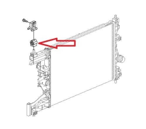 Wspornik górny chłodnicy