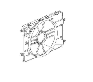 Osłona wentylatora chłodnicy Opel Astra J