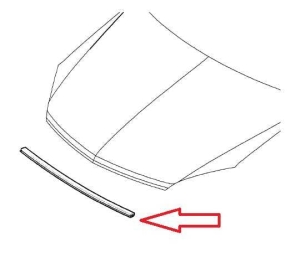 Uszczelka maski przedniej Opel Astra H