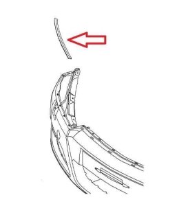 Uszczelka pod reflektor przedni Opel Astra H