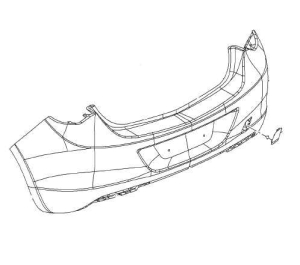 Zderzak tylny Astra J 5D HB