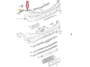 ślizg zderzaka prawy tył