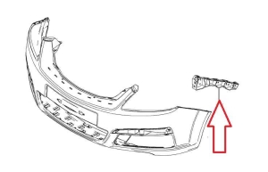 ślizg lewy zderzaka przedniego Zafira B