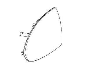 Szkło lusterka zewnętrznego Corsa E