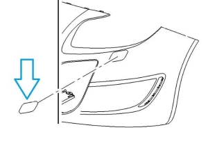 Zaślepka spryskiwacza Insignia OPC