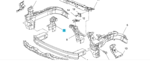 Wspornik poprzecznica prawa Astra J