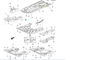 Nit do mocowania osłony pod silnikiem Opel Insignia