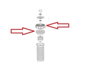 Wspornik amortyzatora przód Opel Astra J 
