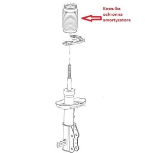 Koszulka ochronna amortyzatora przedniego