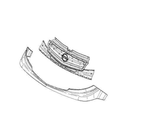 Krata zespolona chłodnicy Opel Vivaro A