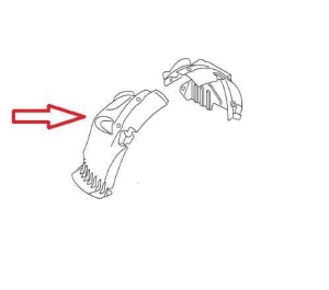 Nadkole część przednia Opel Vivaro A