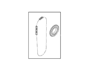 Komplet łańcucha pompy olejowej Vivaro A