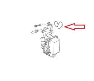 Uszczelka chłodnicy oleju Opel Vivaro A