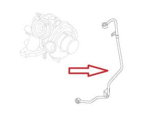 Rura olejowa turbosprężarki Opel vviaro a