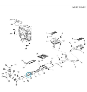Uszczelka rury wydechowej