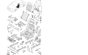 Linka regulacji fotela Opel Vectra C, Signum