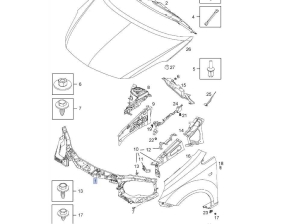 Wzmocnienie czołowe Opel Corsa D