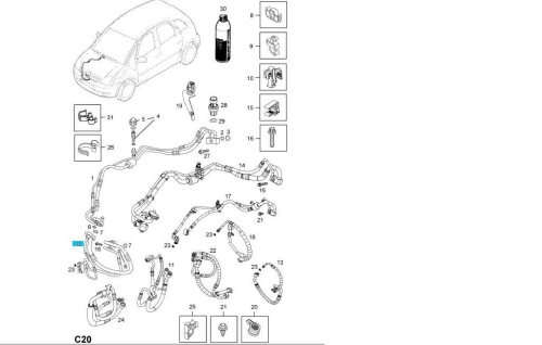 Przewód klimatyzacji Opel Meriva A