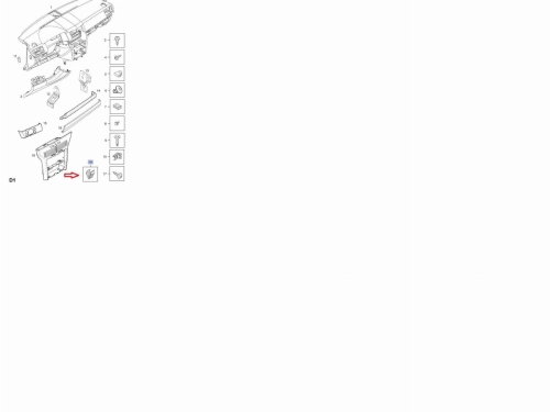 spinka mocowania wykończenia astra h