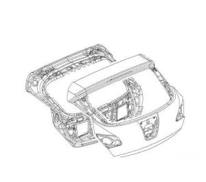 Klapa bagażnika Opel Astra J hatchback