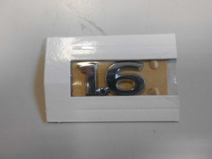 Napis 1.6 tylnej klapy bagaznika Opel Astra J 