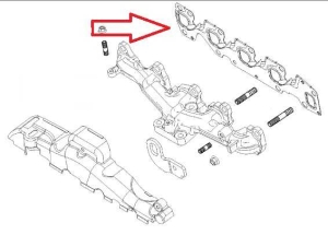 Uszczelka kolektora wydechowego Opel