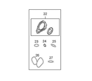 Komplet uszczelek dołu silnika Opel vivaro