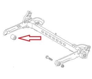 Tuleja tłumiąca tylnej belki Opel vivaro