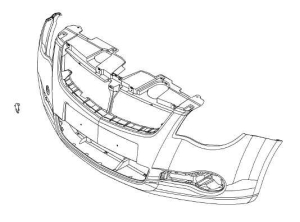 Zderzak przedni Opel Agila B