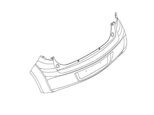 Zderzak tylny Opel Agila B