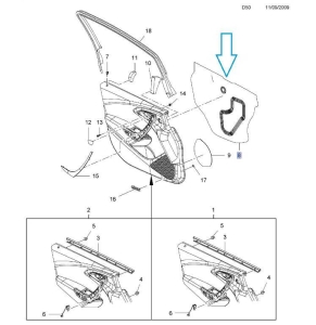 Deflektor wody Astra J