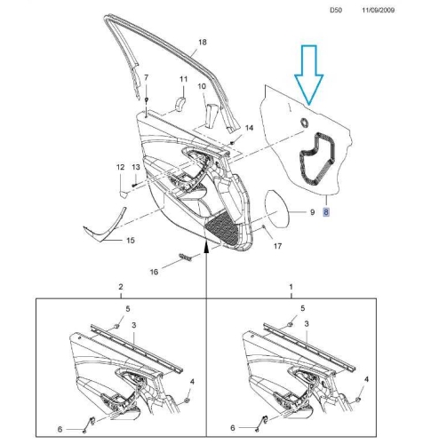 Deflektor wody Astra J
