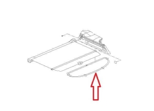 Spoiler/przedłużenie rolety bagażnika Opel Insignia A kombi 