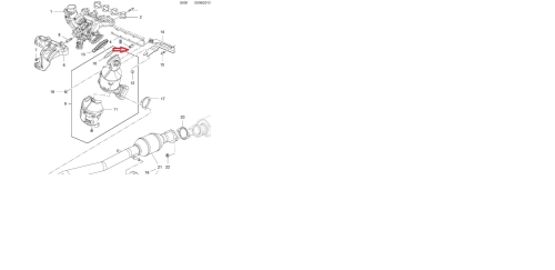 Nakrętka kolektora wydechowego opel 1,4 turbo