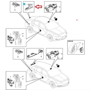 Przełącznik klapy bagażnika Opel Insignia hb/sedan