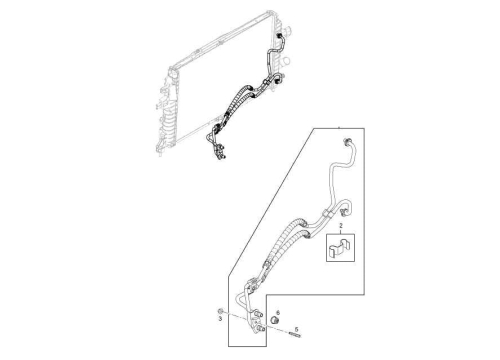 Przewód chłodnicy oleju przekładniowego Opel Astra H, Zafira B