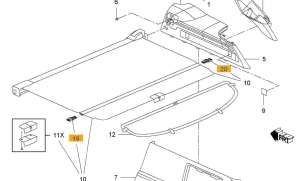 Zabezpieczenie rolety bagaznika Opel Insignia 