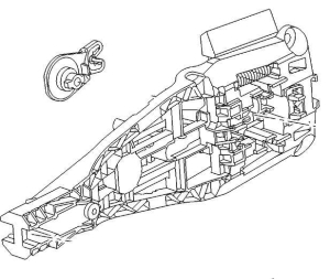 Wspornik klamki zewnętrznej