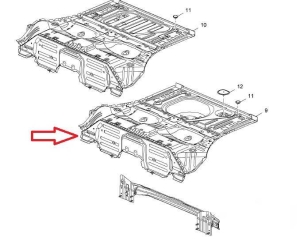 Podłoga bagażnika Opel Adam