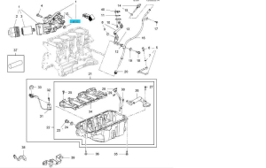 Zestaw uszczelek pod obudowę filtra oleju Opel Insignia 2,0 diesel