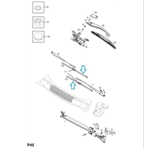 pióra wycieraczek szyby przedniej opel zafira B