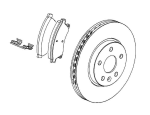 Zestaw hamulcowy przód Astra J