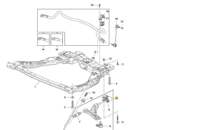 Wahacz przedni prawy Opel Karl